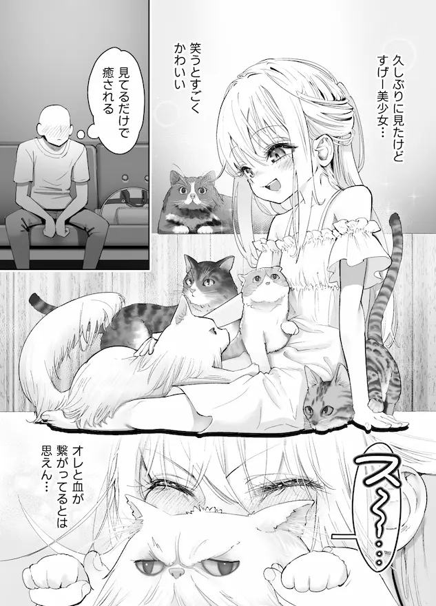 天使が家に泊まりに来た