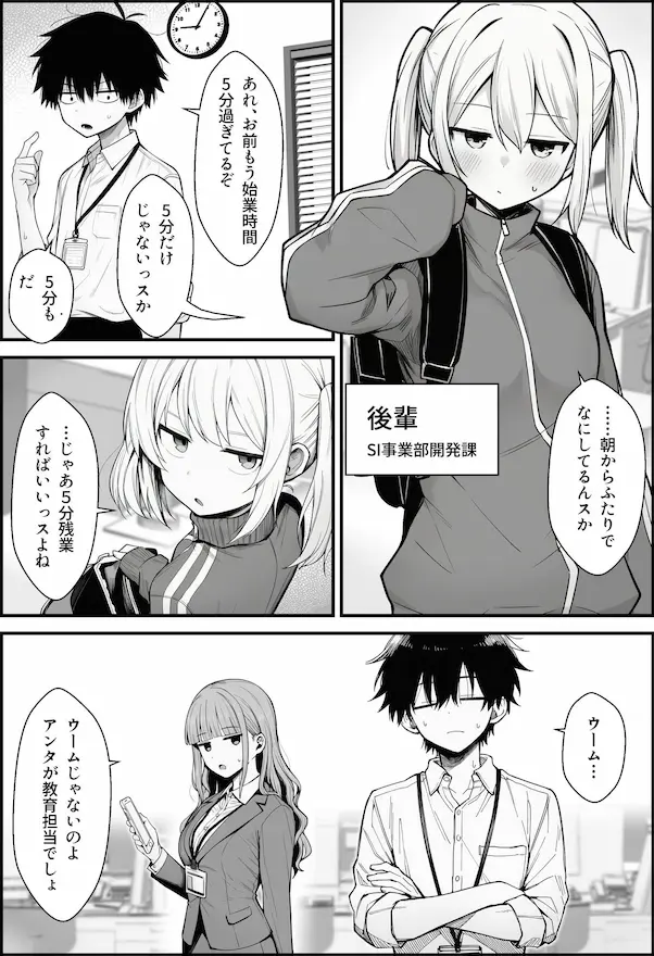 やる気のないZ世代後輩を着替＆催●アプリでこらしめる話